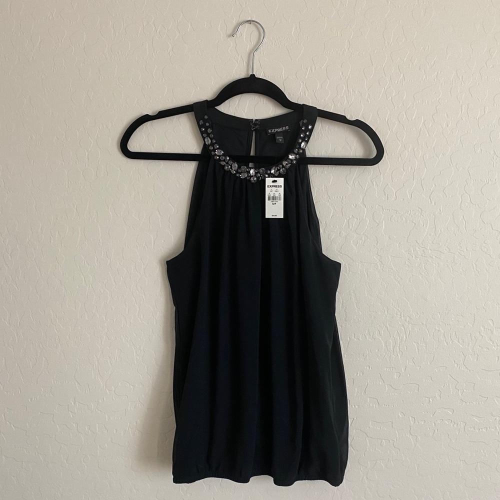 NEW black jeweled express tank